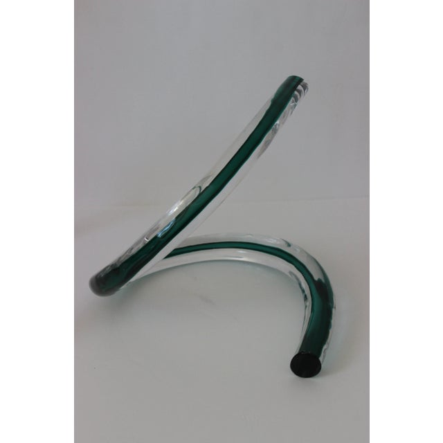 Sculpture Free Form Swirls 2-Piece Glass For Sale - Image 10 of 13