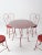Antique Ice Cream Parlor Table Set For Sale - Image 9 of 11