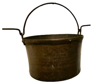 Large 19th Century Copper Cooking Pot, 1850s
