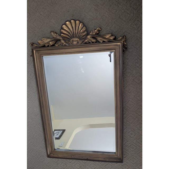 Mid 20th Century Italian French Style Gold Mirror For Sale In Cleveland - Image 6 of 14
