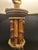 1970s Vintage Natural Bamboo Column Table Lamps With Burlap Shades - a Pair For Sale - Image 5 of 7
