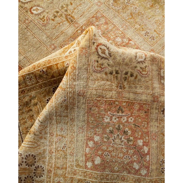 Textile Mogul Collection Hand-Knotted Area Rug - Tan Collection 8' 0" X 10' 8" For Sale - Image 7 of 10