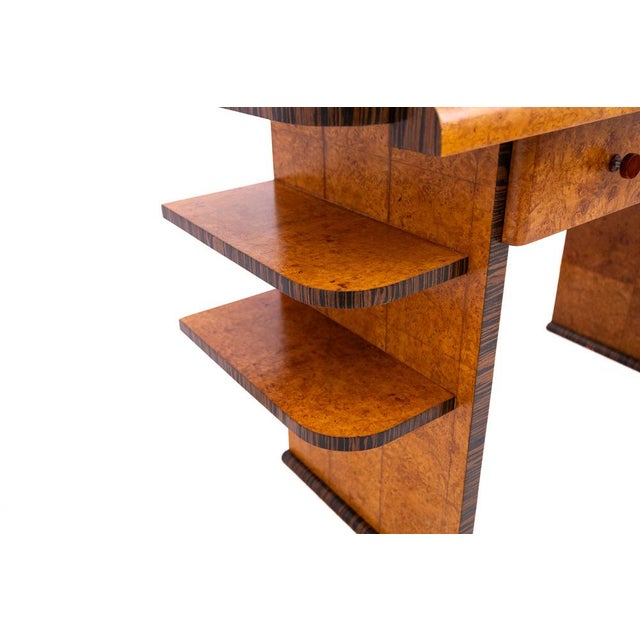 Art Deco Desk with Extension, Poland, 1950s. After Renovation. For Sale - Image 3 of 11