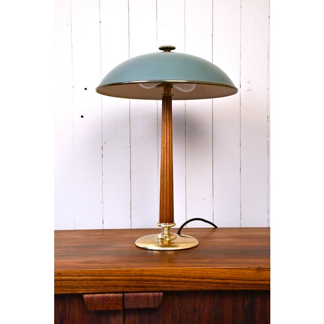 Swedish Modern Table Lamp by Erik Tidstrand for Nordiska Kompaniet, 1940s For Sale - Image 3 of 15