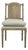 Matthew Izzo Home Cotswald Armless Pine Wood Side Chair With Lattice Back Tie Cushion For Sale