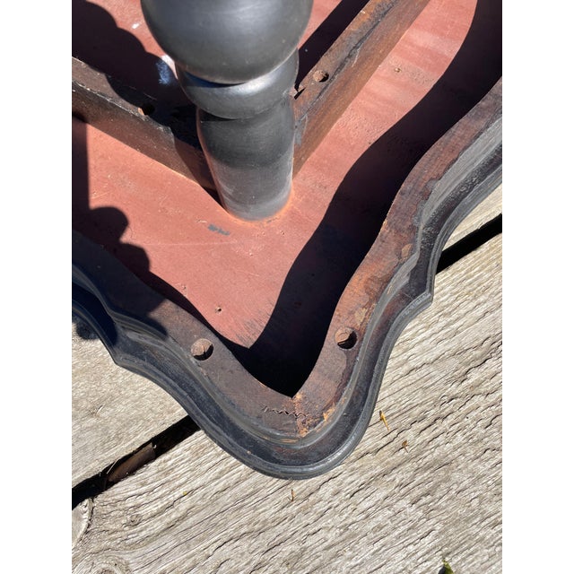 Black Square Barley Twist Table with Ball Feet, 1890s For Sale - Image 8 of 11