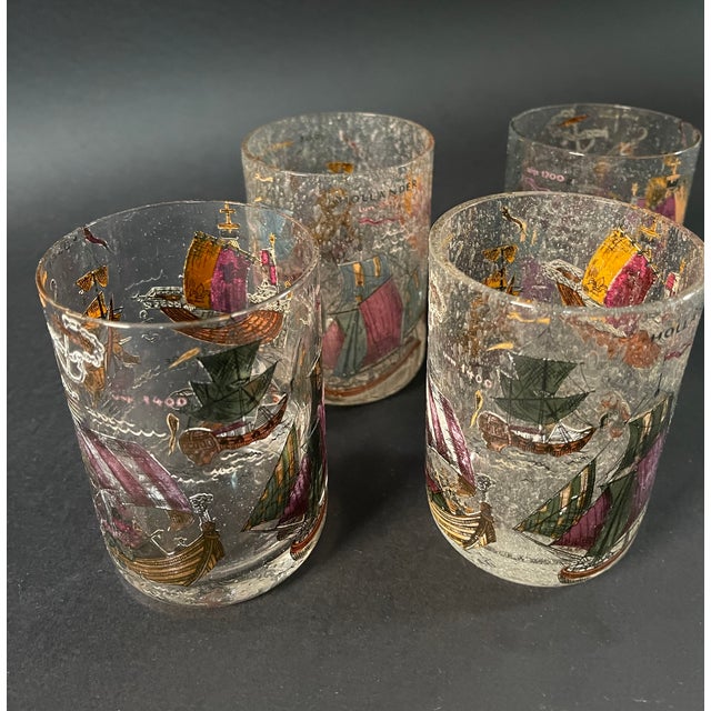 Vintage Whiskey Glasses, 1940s, Set of 4 For Sale - Image 11 of 12