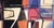 Paper Geometric Abstract in Blue, Red, Black, and White - Acrylic on Paper by Russell Green For Sale - Image 7 of 8