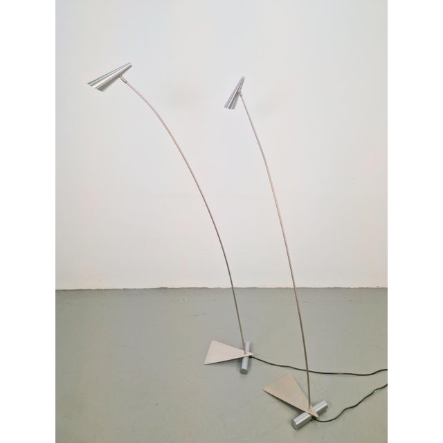 Postmodern Arch Metal Reading Floor Lamps from Hala Zeist, 1980s, Set of 2 For Sale - Image 9 of 14