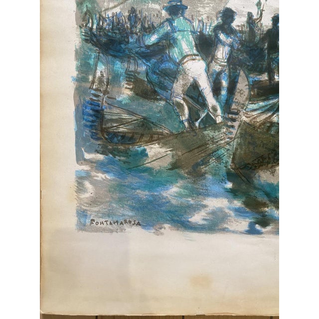 Lucien Fontanarosa, Salute Venezia, 1970s, Artwork on Paper For Sale - Image 4 of 10