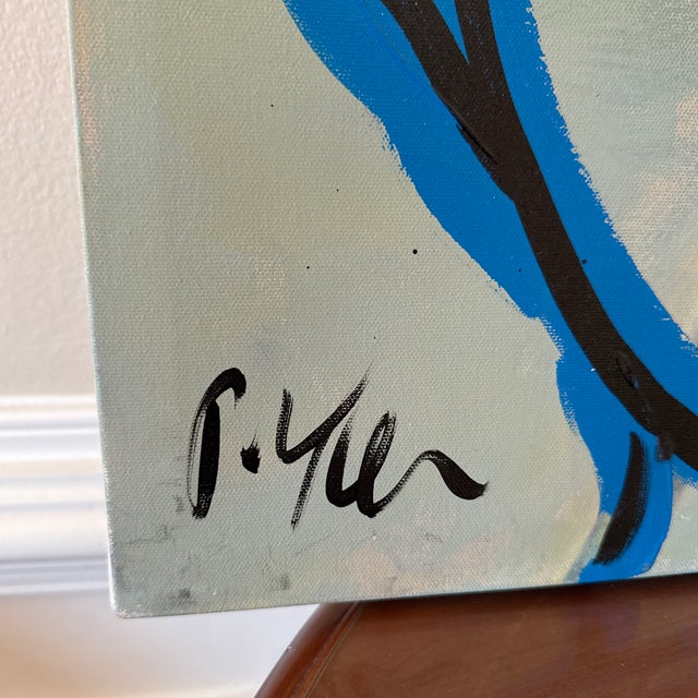 Portraiture 1970s Vintage Abstract Portraiture, Painting by Peter Robert Keil, For Sale - Image 3 of 8