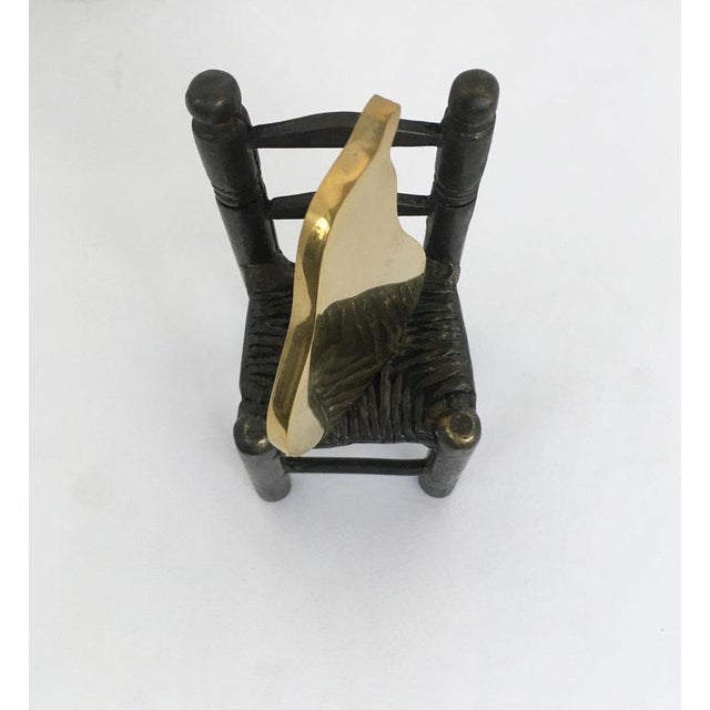 Metal Italian Bronze Abstract Sculpture by Concetto Pozzati, 1989 For Sale - Image 7 of 18