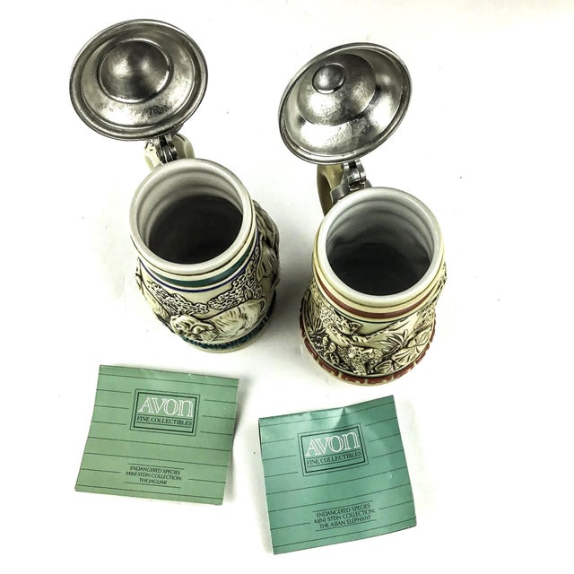 1990s Ceramarte Brazil Beer Steins by Avon - A Pair For Sale - Image 5 of 12