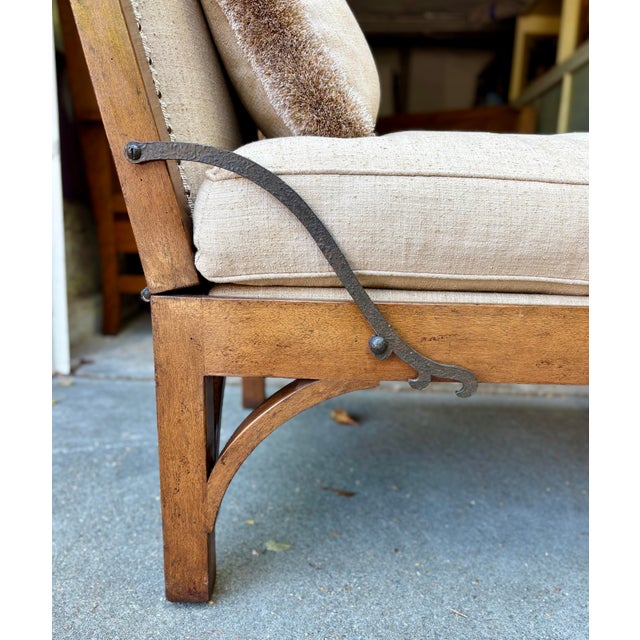 Formations Walnut Isabella Bench or Daybed For Sale - Image 4 of 11
