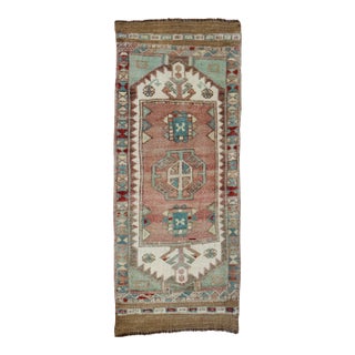 Vintage Zabihi Collection Turkish Mini Anatolian Rug - 1'6" x 3'7" For Sale