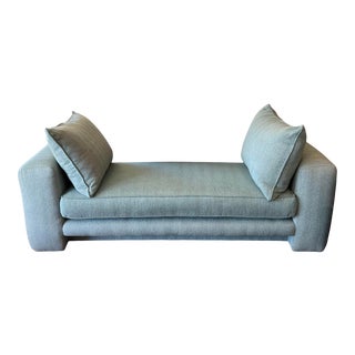 Custom Design Aqua Tweed Daybed For Sale