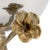 Beautiful hammered stainless steel bowl with an antique brass pedestal and sculpted orchid. The exquisite details make...