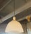Antique Early 20th Century Scalloped Milk Glass Dome Pendant Light For Sale In New York - Image 6 of 7