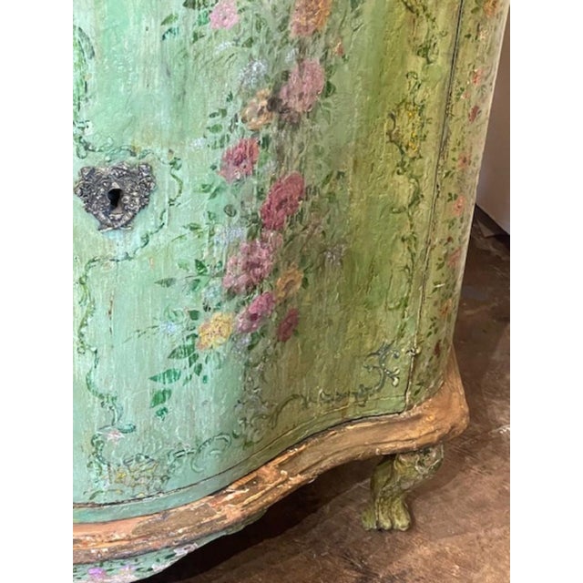 Late 18th Century 18th C. Italian Painted Side Cabinet For Sale - Image 5 of 9