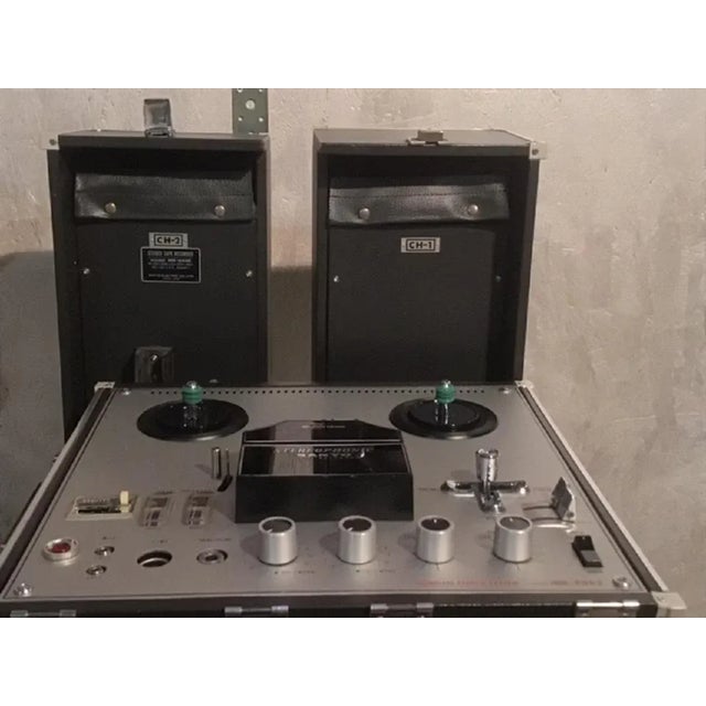 Japanese Model MR-929E Portable Stereophonic Tape Recorder from Sanyo, 1960s For Sale - Image 3 of 18