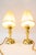Art Deco Hammered Brass Table Lamps with Fabric Shades, Vienna, Austria, 1920s, Set of 2 For Sale - Image 13 of 18