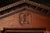 Late 19th Century 1880 Victorian Carved Mahogany Open-Back Monogram Armchair For Sale - Image 5 of 15
