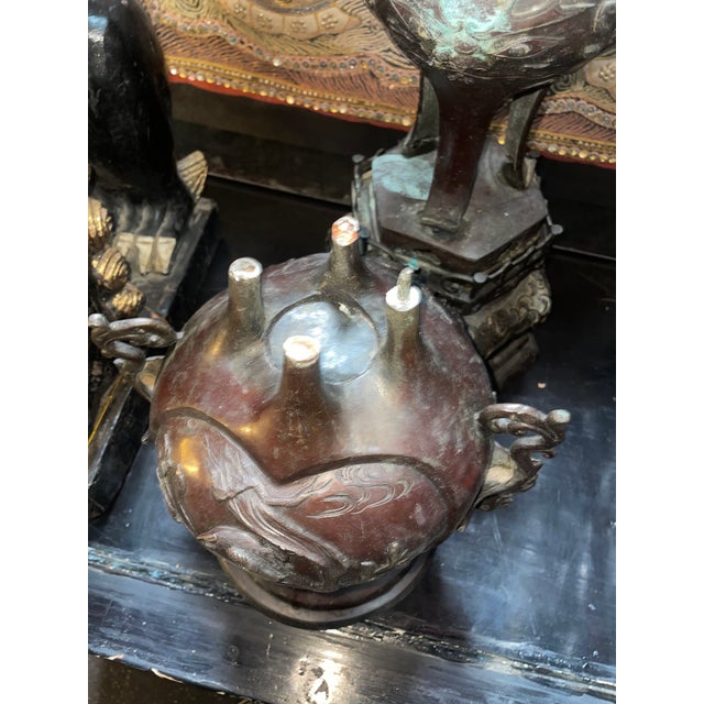 Late 19th Century Japanese Meiji Period (1868-1912) Bronze ‘Koro’ or Incense-Burner For Sale - Image 9 of 12