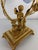 Large Italian Art Nouveau Three-Light Table Lamp in Gilded Bronze and Murano Glass, 1980s For Sale - Image 11 of 15