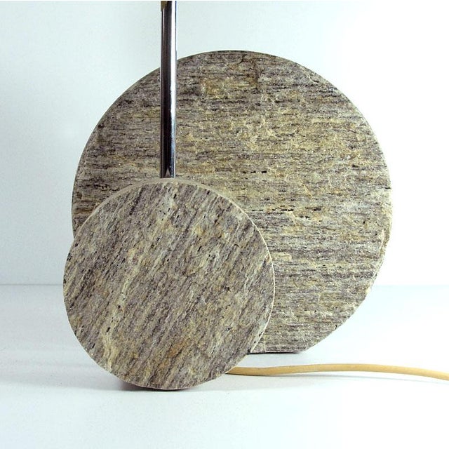 1980s Large Postmodern Italian Granite Table Lamp, 1970s For Sale - Image 5 of 13