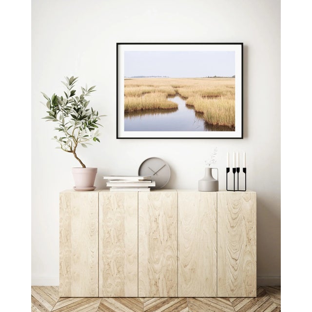 Paper Contemporary Coastal Landscape, New England Photography Print, 36 X 24" Photograph, Connecticut 'Salt Marsh' For Sale - Image 7 of 8