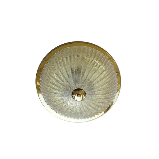 Large Vintage Glass Hanging Light from Schröder, 1960s For Sale - Image 6 of 11