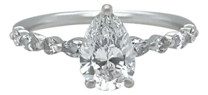 GIA 18ct White Gold Diamond Engagement Ring 1.28ct