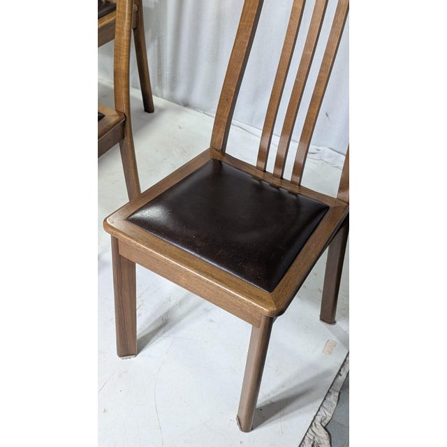 Brown Dining Chairs attributed to Mobil Girgi, 1970s, Set of 6 For Sale - Image 8 of 9