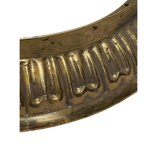 10” diameter 7-1/4” hole 1-3/4” tall Discover this charming and versatile vintage metal ring, perfect for restoration...