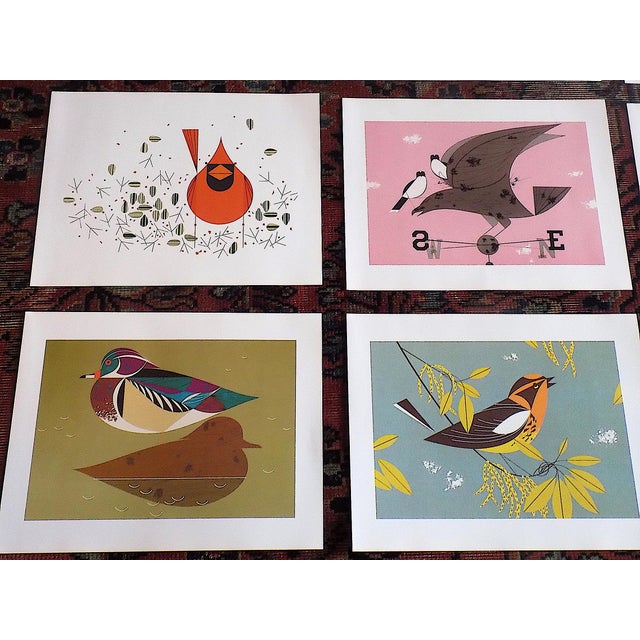 Vintage Charley Harper Modernist Abstracted Bird Lithographs (7.6" X 6.3") - Set of 9 For Sale In Cincinnati - Image 6 of 10