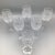 1920s Star Pattern Crystal Wine Glasses Antique Deep Cut -Set of 6 For Sale - Image 5 of 13
