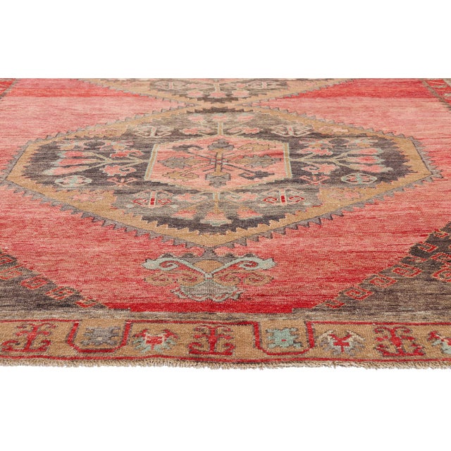Vintage Turkish Kars Rug, 06'09 X 10'08 For Sale - Image 4 of 10