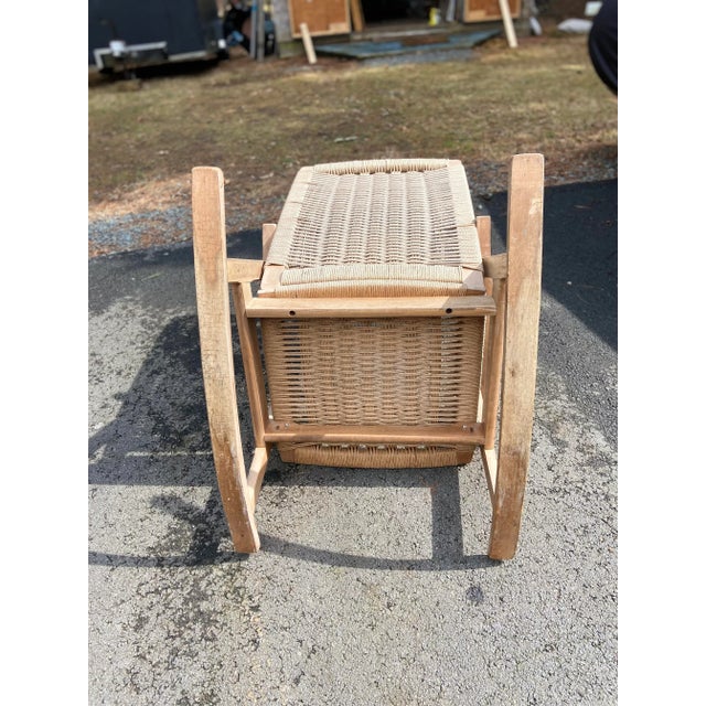 Mid-Century Rope Rocker in the Manner of Hans Wegner For Sale - Image 6 of 8