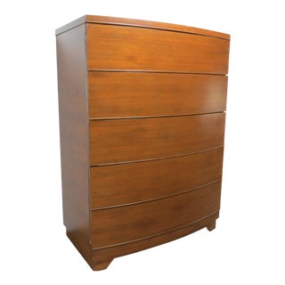 Mid-Century Modern Historic Showers Brothers Walnut Chest of Drawers For Sale