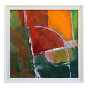 Contemporary 'Enclosure' Original Abstract Oil Painting by British Artist Ian Mood, Framed