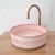 Pink Bathroom Vessel Sink: The hand-painted pattern on this sink is truly unique and eye-catching, adding a touch of...