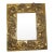 Vintage Gold Sculptural Relief Cherub Design Table / Desk Top Picture Frame For Sale