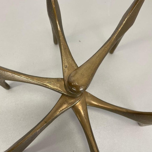 Large Mid-Century Modern Brutalist Bronze Candleholder from Michael Harjes, Germany, 1960 For Sale - Image 9 of 15