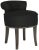 Vanity Stool in Black & Espresso For Sale - Image 4 of 8