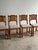 English Set of Four Antique English Oak Dining Chairs, C. 1900 For Sale - Image 3 of 18
