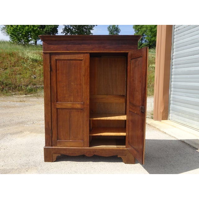 Large Parisian Oak Wardrobe For Sale - Image 11 of 18