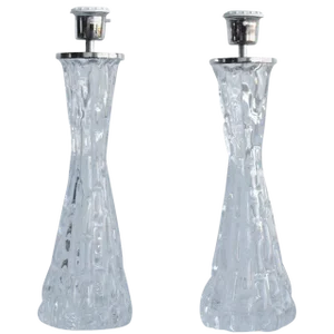 Large Table Lamps by Orrefors - a Pair