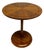 Mid Twentieth Century Modern Walnut Round Pedestal Side Table For Sale