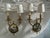 Elevate your space with this exceptional matching pair of custom-made mid-century solid cast brass wall sconces, bespoke-...