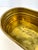 Brass Vintage Mid Century Large Oval Brass Jardinière Trough Planter For Sale - Image 8 of 11